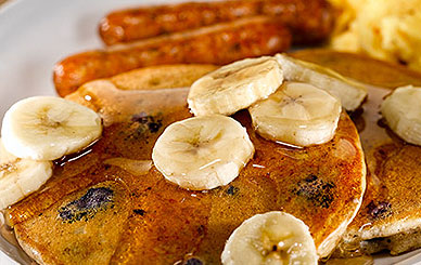 Perkins - Breakfast - Perfect Platters - Blueberry Banana Pancake Breakfast