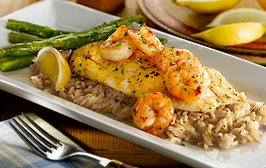 Perkins - Fork Worthy Entrees - Grilled Tilapia & Shrimp